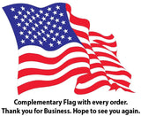 Skull with American Flag Bandanna Decal