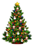 Holiday Build a Christmas Tree with Santa and snowman Wall Decor Decal